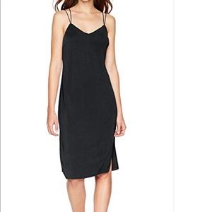 LIRA navy blue alley midi dress